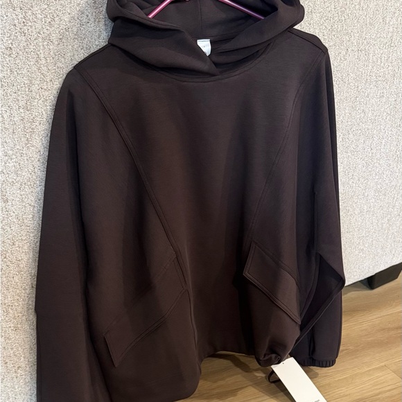 Lululemon Cotton-Blend Double Knit OS Hoodie in BROWN. Sold out color. - Picture 4 of 4